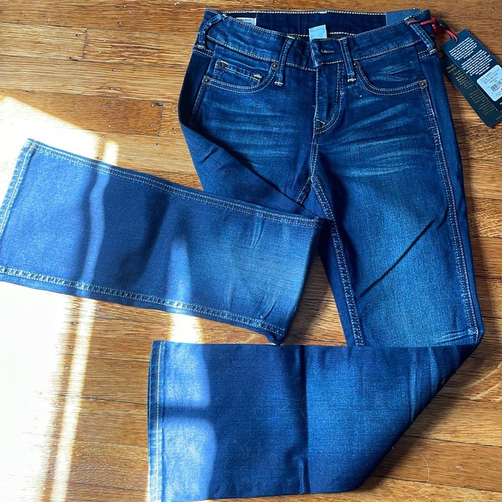 Dark wash true religion boot cut jean